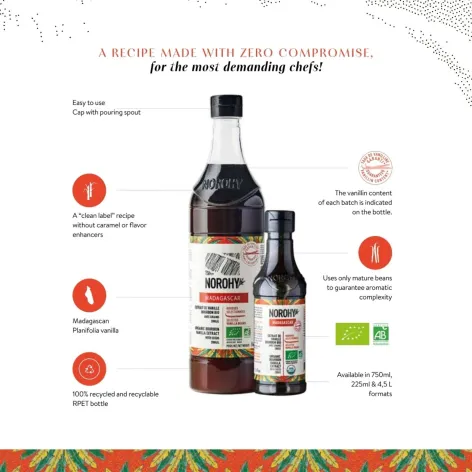 Norohy Organic Madagascan Bourbon Vanilla Extract - 50ml